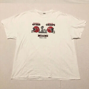 2020 Super Bowl Shirt LIV 54 49ers Chiefs Miami NFL T Shirt 3XL